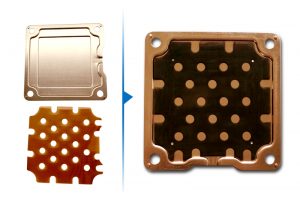 均溫板銅網(wǎng)與銅片定位點(diǎn)焊