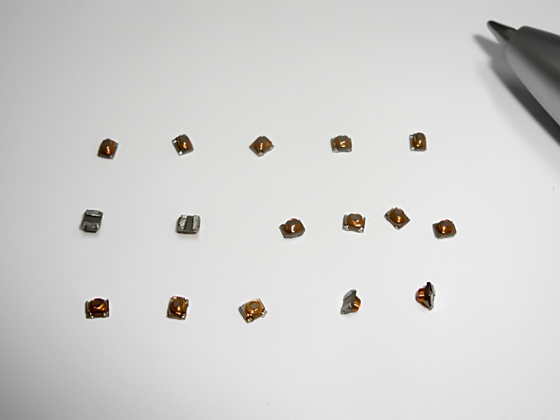 超細漆包線點焊機 - 精密點焊機 - 6 微型電感的漆包線焊接